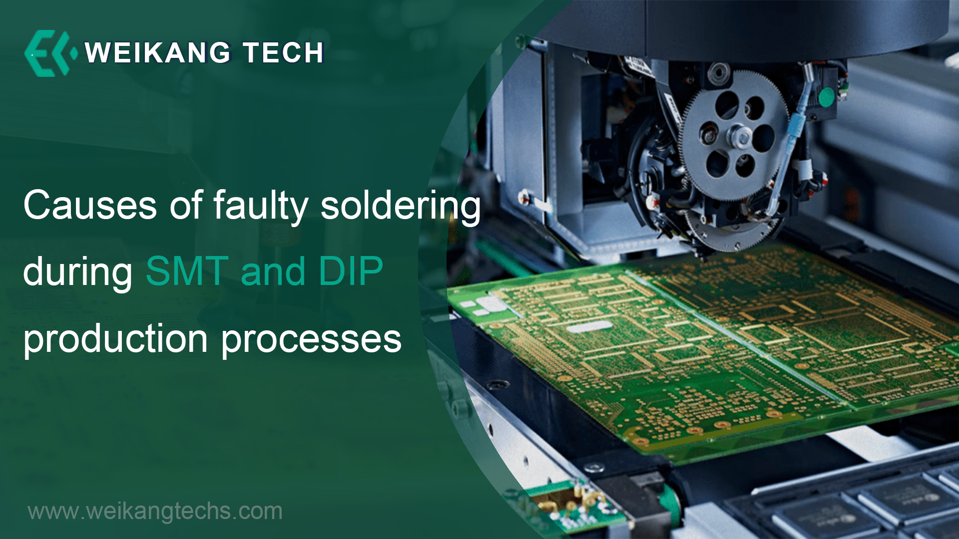 Causes of faulty soldering during SMT and DIP production processes